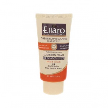 ضد آفتاب الارو SPF25 رنگ بژ طبیعی (حجم 40 میلی لیتر) - Ellaro Spf25 Sunscreen Cream Natural Beige