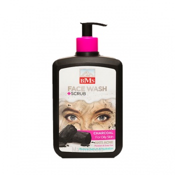 فیس واش زغالی بی ام اس (فاقد پارابن) - Bms Face Wash Scrub Charcoal