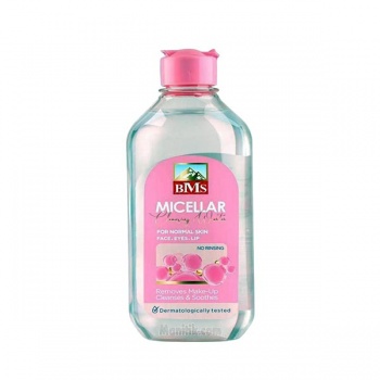 میسلار واتر پوست نرمال بی ام اس (حجم 400 میلی لیتر) - Bms Micellar Water For Normal Skin