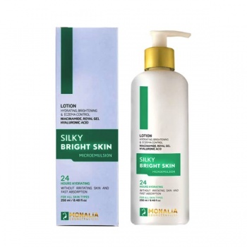 لوسیون بدن روشن کننده مونالیا (آبرسان ژل رویال) - Monalia Lotion Silky Bright Skin